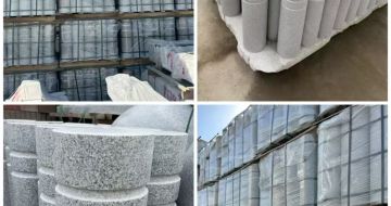 河源 芝麻白花岗岩挡车柱、隔离柱多少钱