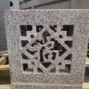 河源 芝麻白花岗岩镂空雕花灯笼