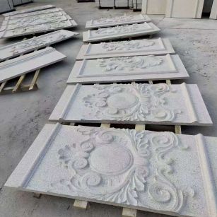 河源 芝麻白干挂雕花板