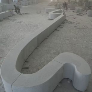 河源 花岗岩整石坐凳拼装