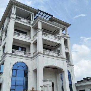 河源芝麻白别墅干挂效果展示