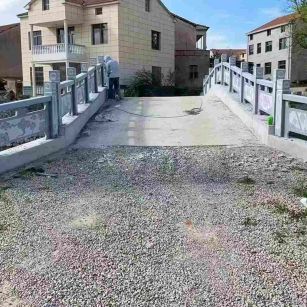 河源 芝麻灰花岗岩桥栏杆