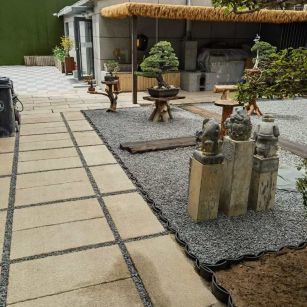 河源仿古石铺装效果