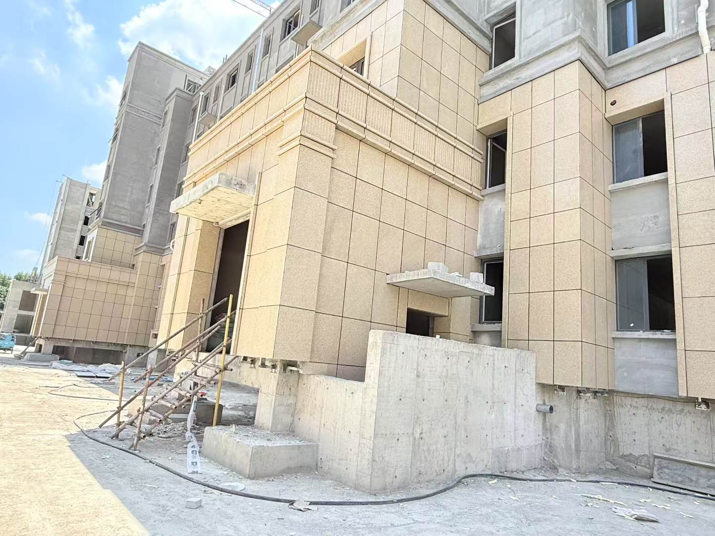 河源 黄金麻干挂，工地实拍