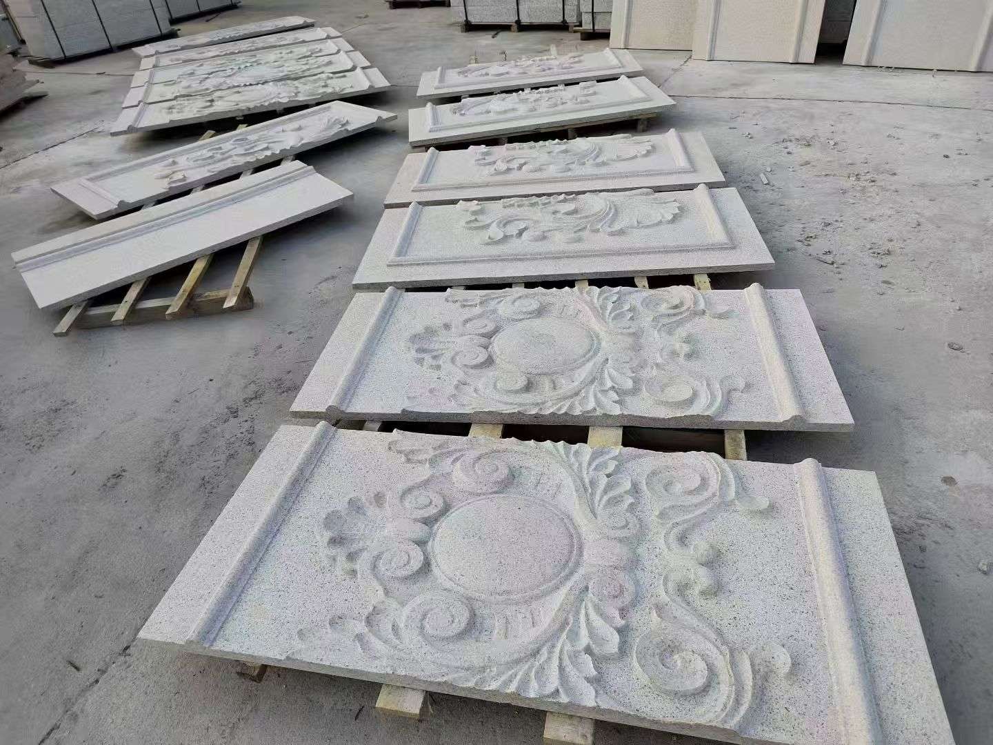 河源 芝麻白干挂雕花板